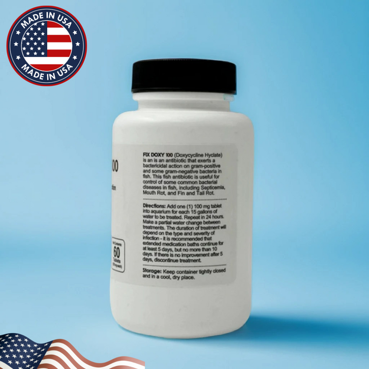Fish Doxy Doxycycline 100mg – 60 Capsules for Aquarium Fish