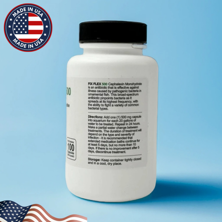 Fish Flex Cephalexin 500mg – Aquarium Antibiotic Capsules