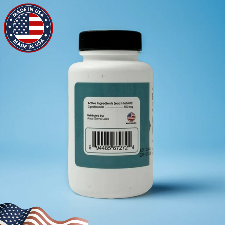 Fish Flox Capsules – Ciprofloxacin 30ct Bottle for Fish Care