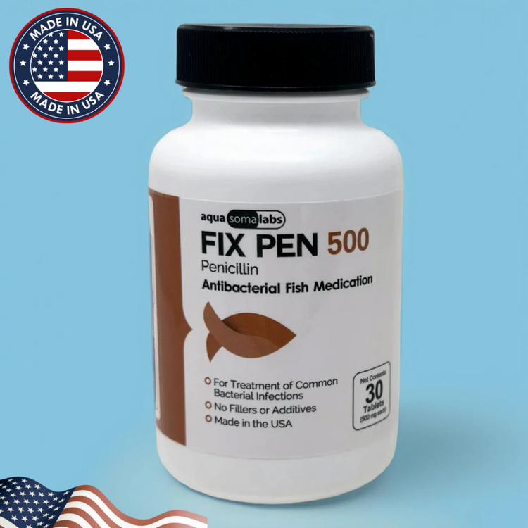 Fish Pen Penicillin 500mg – 30 Tablets for Aquarium Bacterial Infections