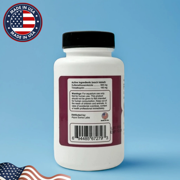 Broad-Spectrum Fish Antibiotic – Fish Sulfa 60 Tablets for Freshwater & Saltwater