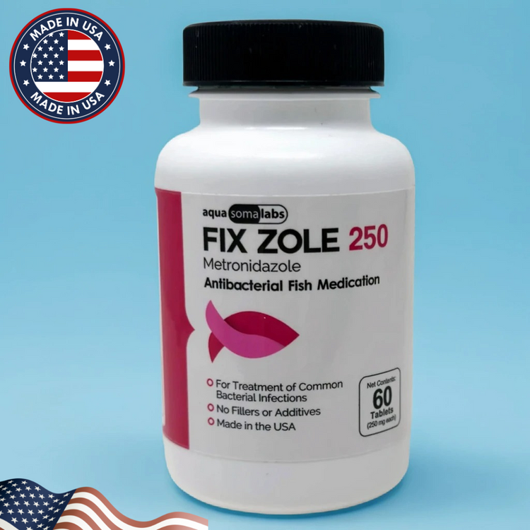 Fish Zole Metronidazole Fish Antibiotics – 60 Tablets for Aquarium Use