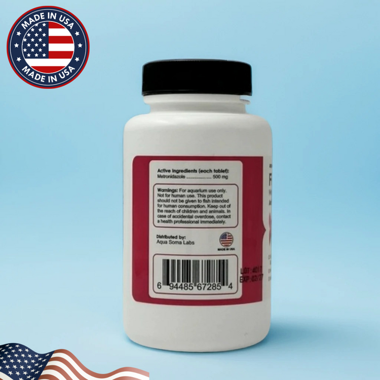 Fish Zole Antibiotic for Parasites and Fin Rot – 60 Tablets