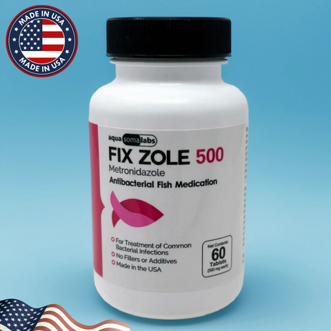 Fish Zole Metronidazole 500mg for Protozoan and Bacterial Infections