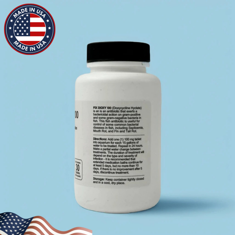 Fish Doxy Fish Antibiotics – 100mg for Fin Rot & Columnaris