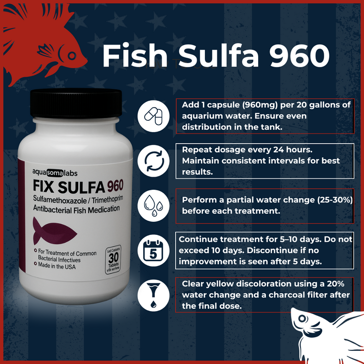 Fish Sulfa 960mg 30 Tablets dosage and directions
