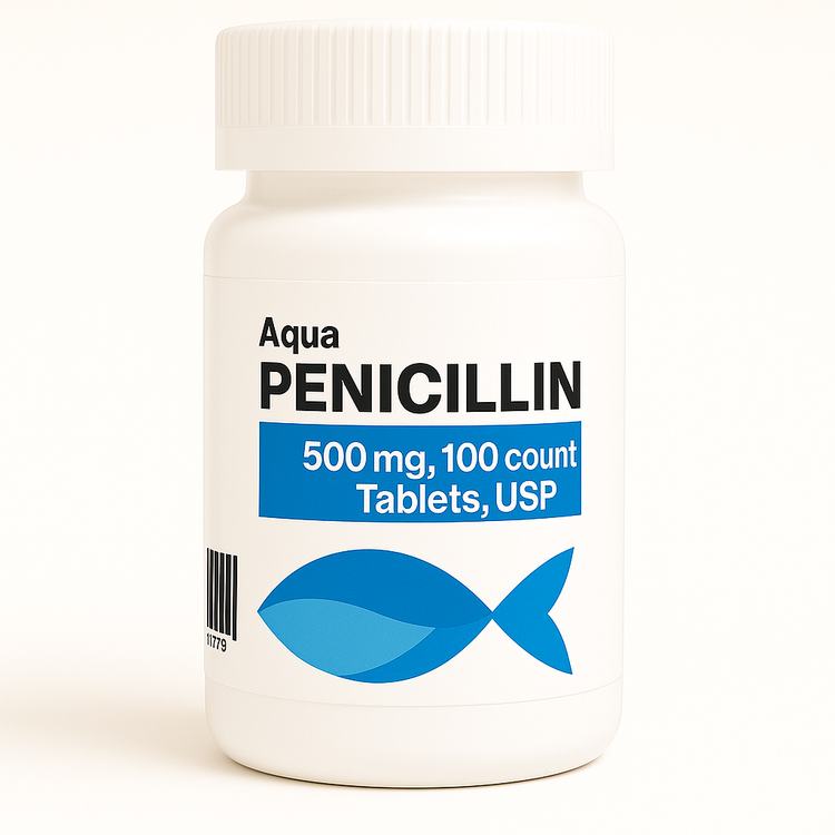 Aqua Pen (Penicillin) 500mg 100 Tablets Fish Antibiotics