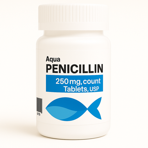 Fish Penicillin 250mg – Trusted Antibiotic for Fin Rot & Gill Disease